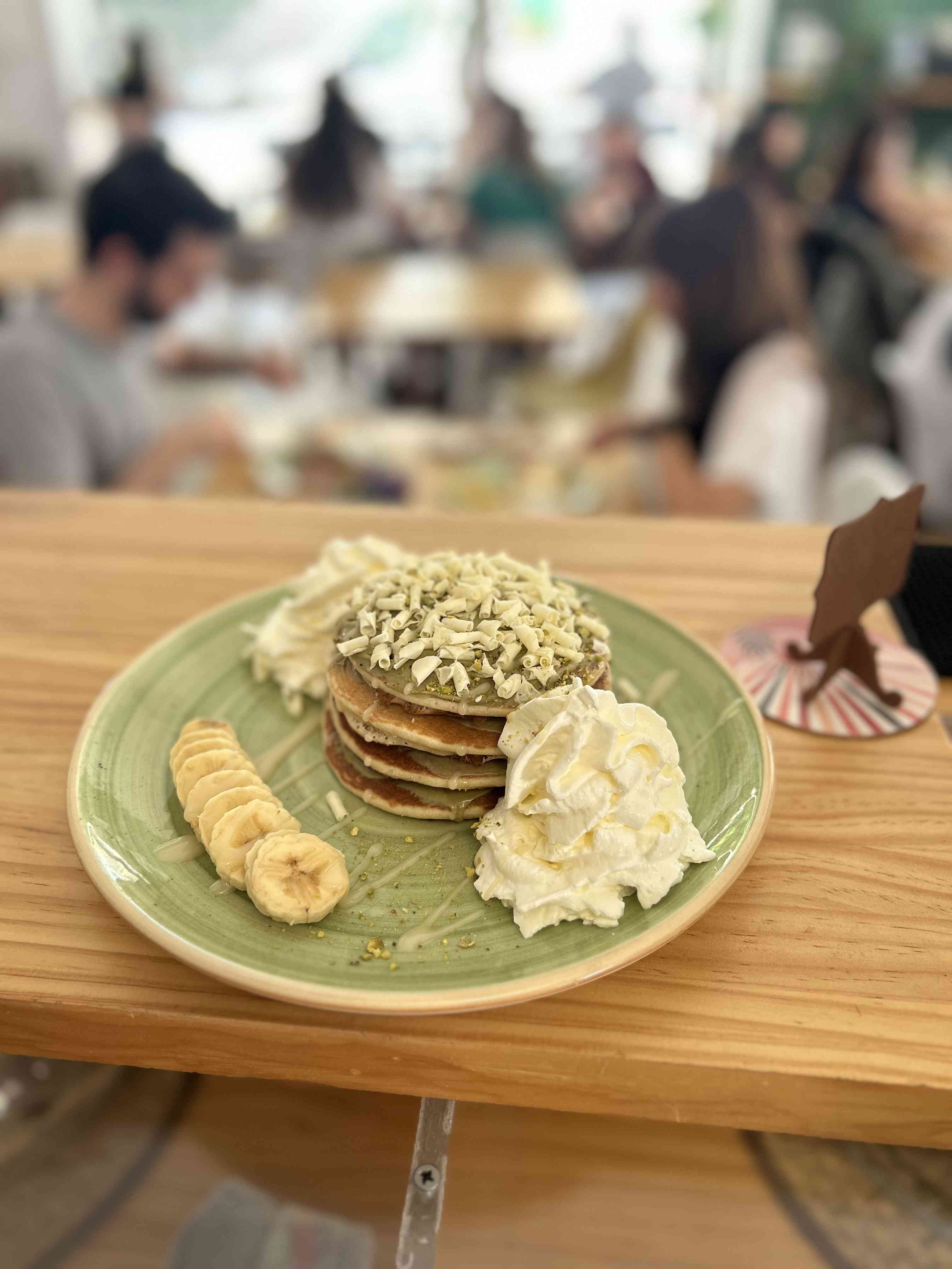 Pancakes pistacho