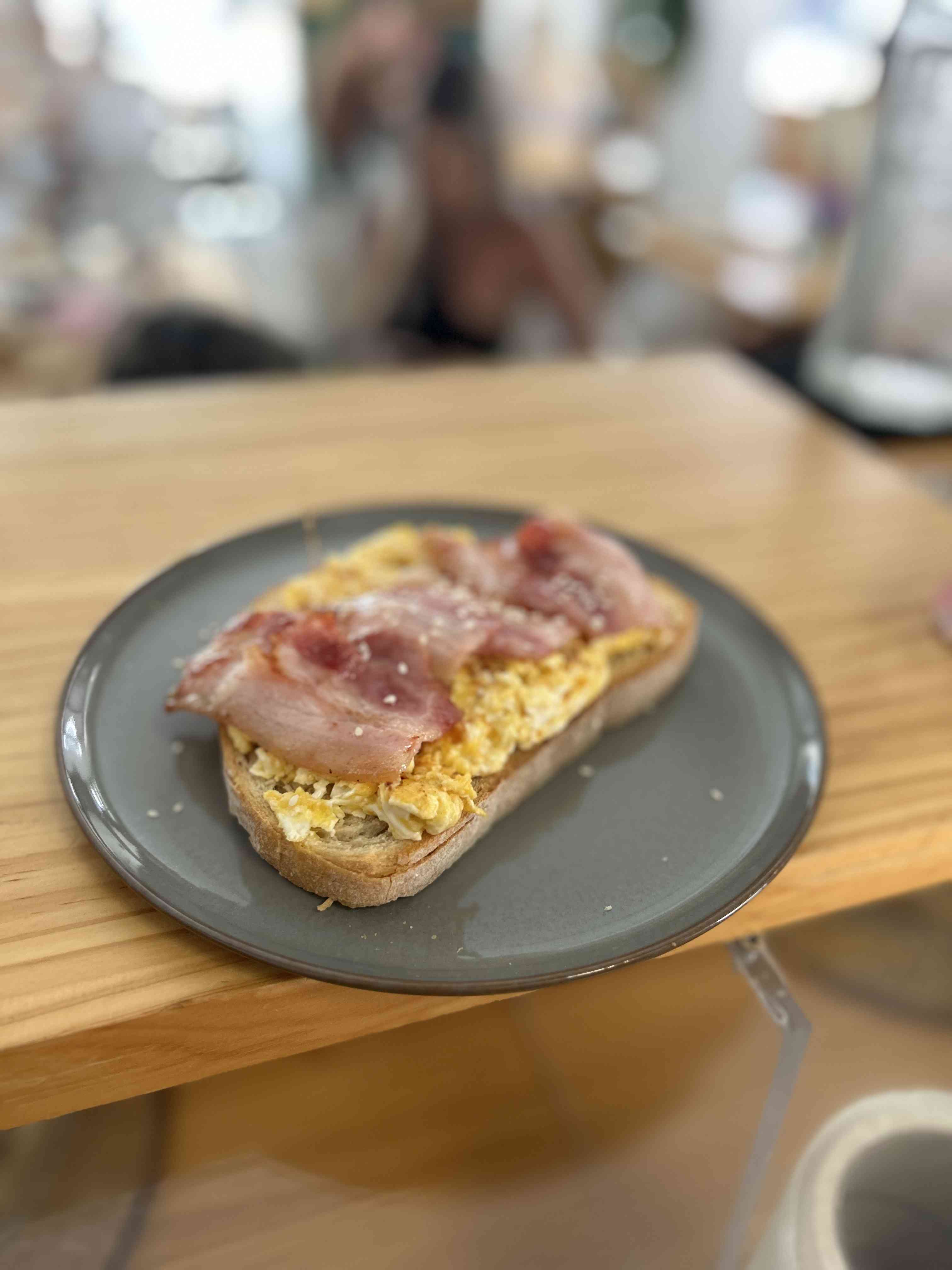 Tostada con huevo